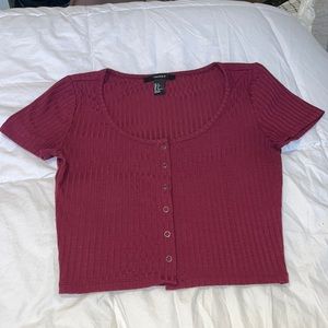 Button up Crop Top